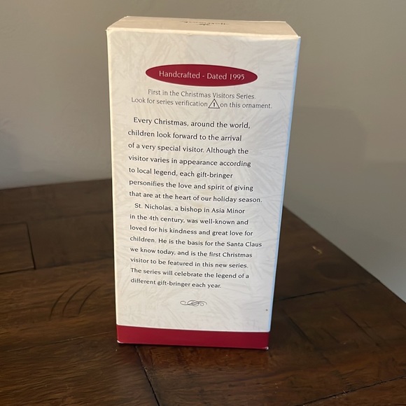 St. Nicholas "Christmas Visitors" Collector's Series Hallmark Ornament 1995 - Picture 6 of 6